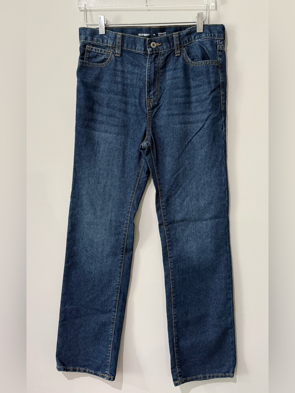 Old Navy Dark Blue Straight Jeans Size 18✨